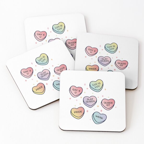 Item preview, Queer Pride Conversation Candy Hearts designed and sold by maura41.