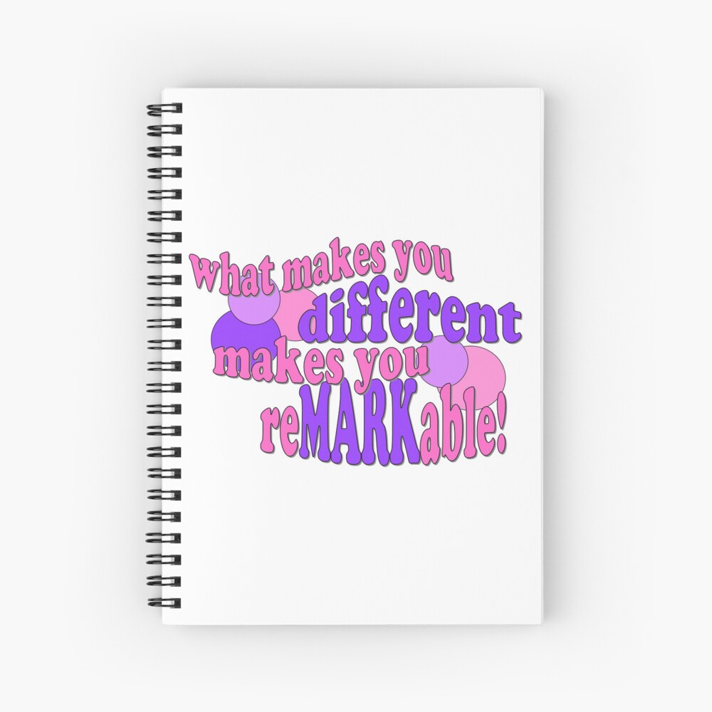 Item preview, Spiral Notebook designed and sold by reMARKable-you.