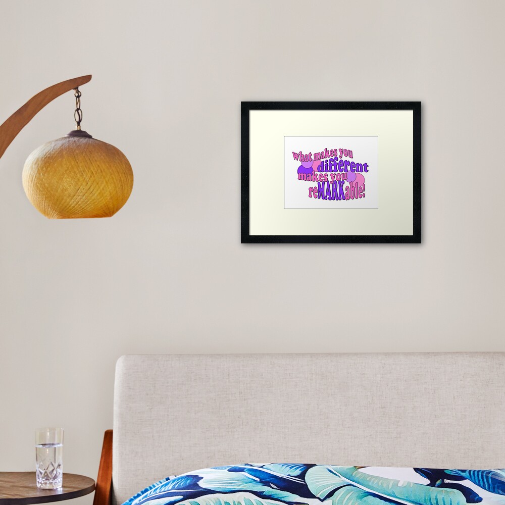 Item preview, Framed Art Print designed and sold by reMARKable-you.