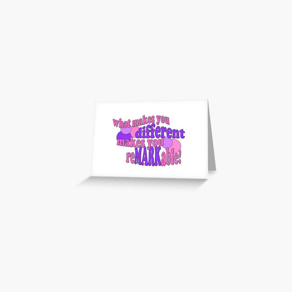 Item preview, Greeting Card designed and sold by reMARKable-you.