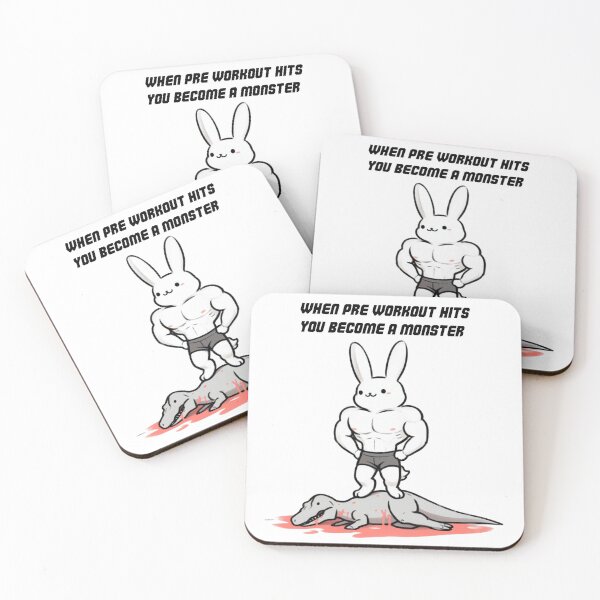 Item preview, When Pre Workout Hits: Muscle Rabbit designed and sold by LemuellTrends.