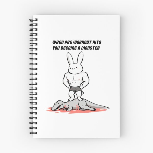 Item preview, When Pre Workout Hits: Muscle Rabbit designed and sold by LemuellTrends.