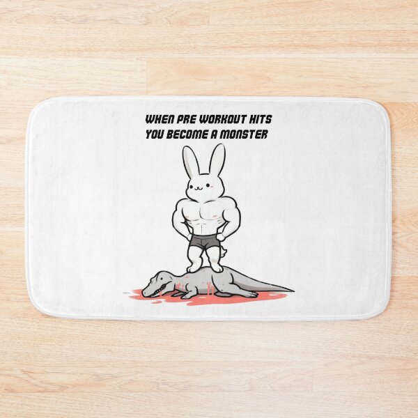 Item preview, When Pre Workout Hits: Muscle Rabbit designed and sold by LemuellTrends.