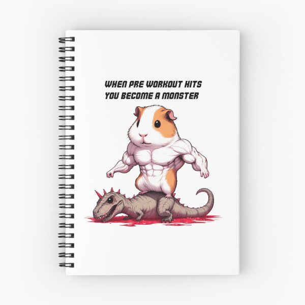 Item preview, When Pre Workout Hits: Muscle Guinea pig designed and sold by LemuellTrends.
