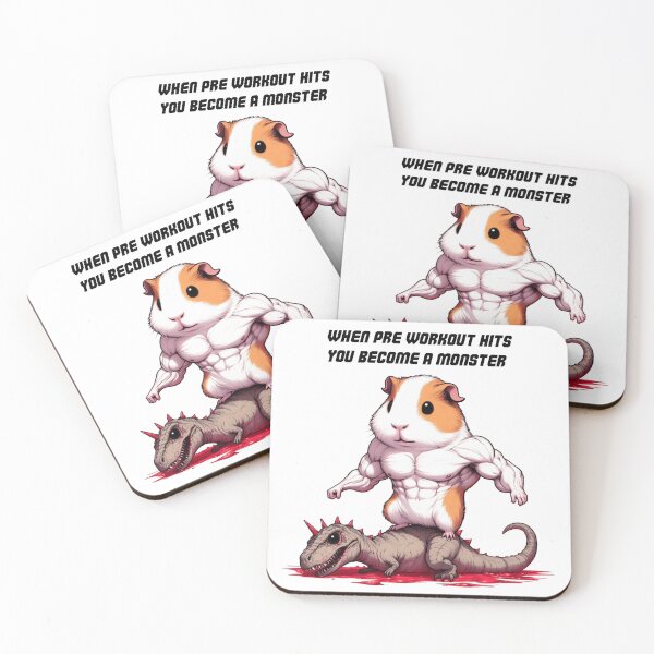 Item preview, When Pre Workout Hits: Muscle Guinea pig designed and sold by LemuellTrends.