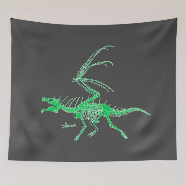 Item preview, green dragon skeleton designed and sold by theropod.