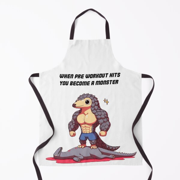 Item preview, When Pre Workout Hits: Muscle Pangolin designed and sold by LemuellTrends.