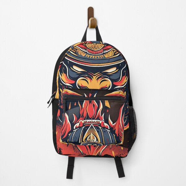Item preview, Flaming Oni Samurai: Mask of Fury Artwork designed and sold by ShogunStyle.