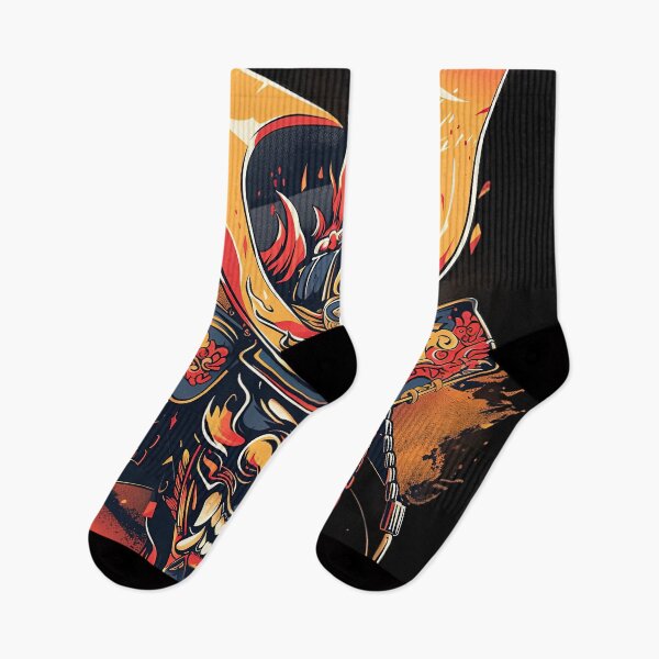 Item preview, Flaming Oni Samurai: Mask of Fury Artwork designed and sold by ShogunStyle.