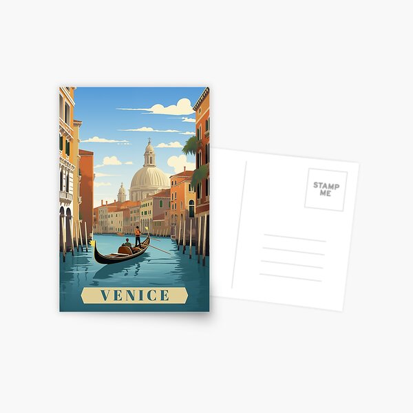 Item preview, Venice Italy Vintage Travel Poster Retro designed and sold by artra-shop.