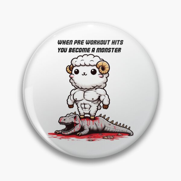 Item preview, When Pre Workout Hits: Muscle Sheep designed and sold by LemuellTrends.