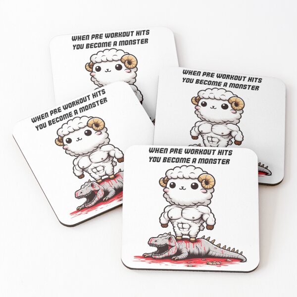 Item preview, When Pre Workout Hits: Muscle Sheep designed and sold by LemuellTrends.