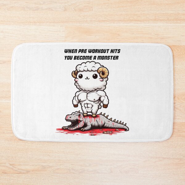 Item preview, When Pre Workout Hits: Muscle Sheep designed and sold by LemuellTrends.