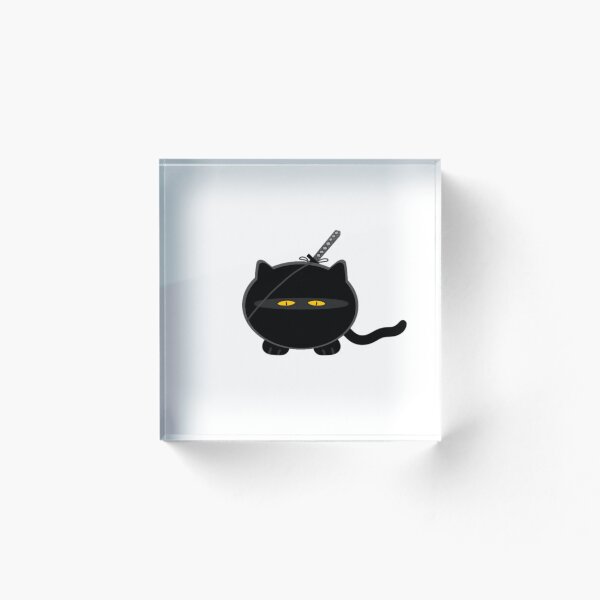 Item preview, Chibi Misfit Ninja Cat - Cute Minimalist Cartoon designed and sold by RaphicSentry.