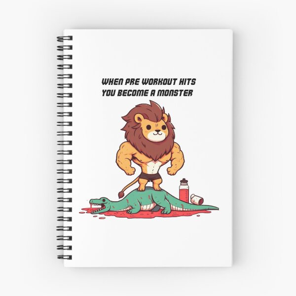 Item preview, When Pre Workout Hits: Muscle Lion designed and sold by LemuellTrends.