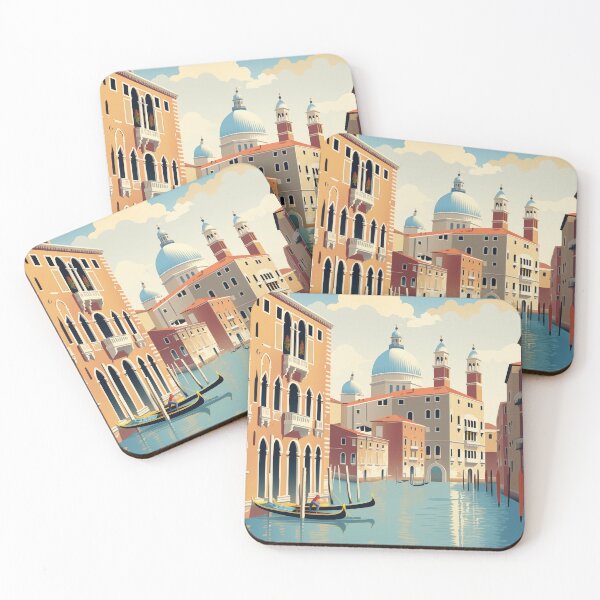Item preview, Italy Venice Vintage Travel Poster Retro designed and sold by artra-shop.