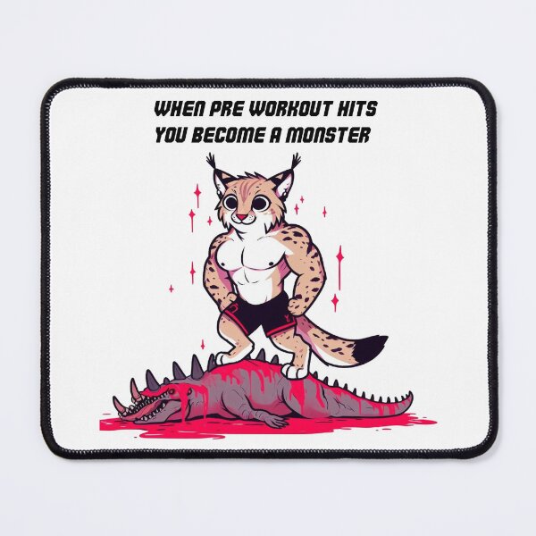 Item preview, When Pre Workout Hits: Muscle Lynx designed and sold by LemuellTrends.