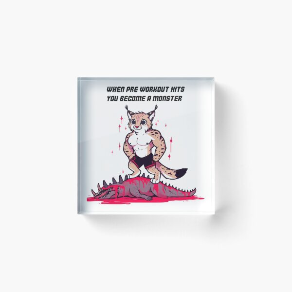Item preview, When Pre Workout Hits: Muscle Lynx designed and sold by LemuellTrends.