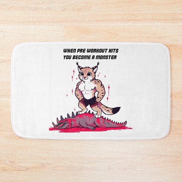 Item preview, When Pre Workout Hits: Muscle Lynx designed and sold by LemuellTrends.
