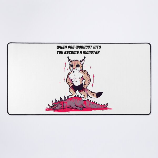 Item preview, When Pre Workout Hits: Muscle Lynx designed and sold by LemuellTrends.