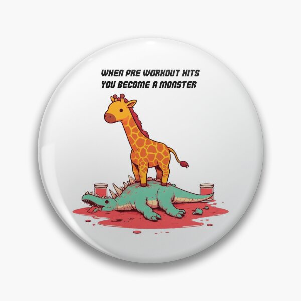 Item preview, When Pre Workout Hits: Muscle Giraffe designed and sold by LemuellTrends.