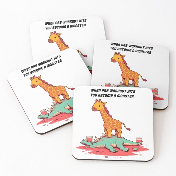 Item preview, When Pre Workout Hits: Muscle Giraffe designed and sold by LemuellTrends.