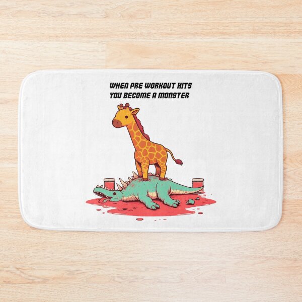 Item preview, When Pre Workout Hits: Muscle Giraffe designed and sold by LemuellTrends.