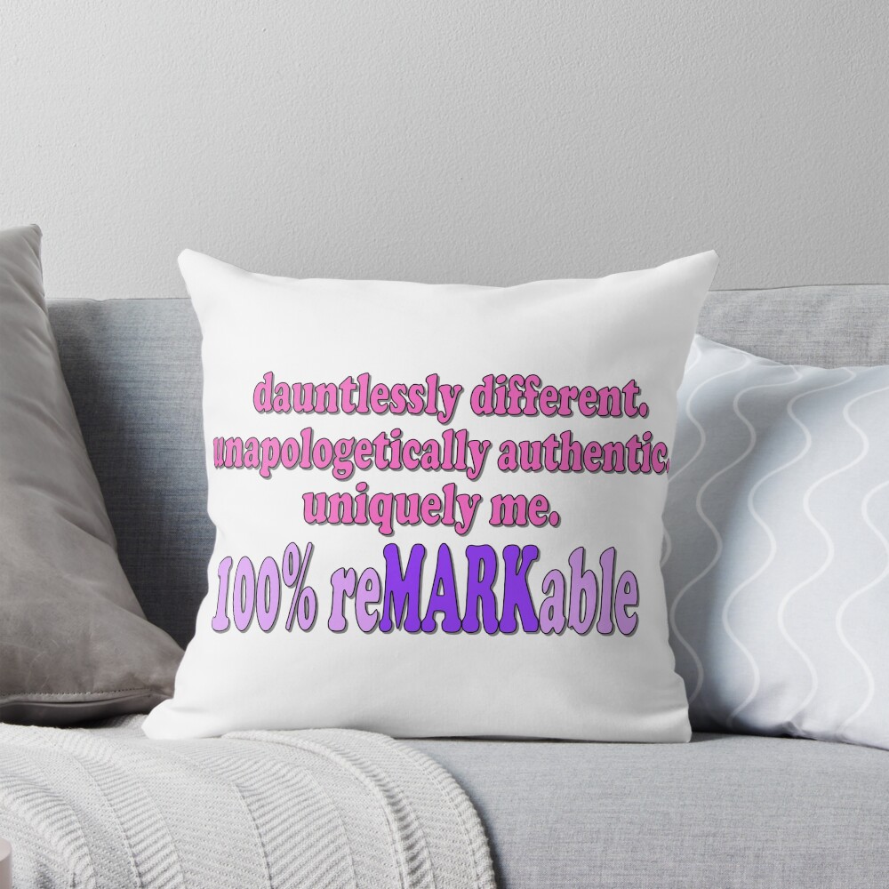 Item preview, Throw Pillow designed and sold by reMARKable-you.