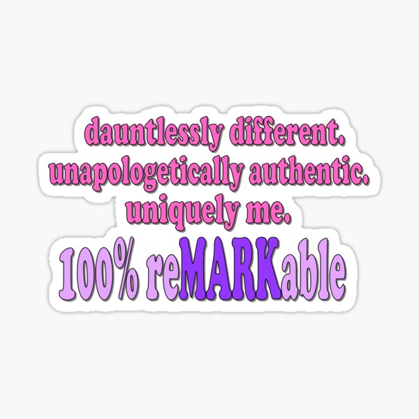 100% reMARKable Sticker