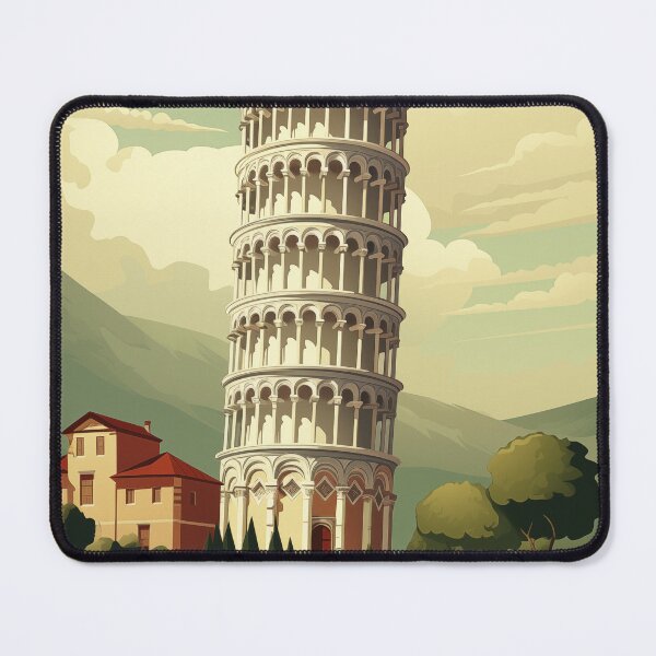 Item preview, The Leaning Tower of Pisa Italy Vintage Travel Poster Retro designed and sold by artra-shop.