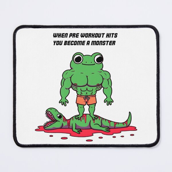 Item preview, When Pre Workout Hits: Muscle Frog designed and sold by LemuellTrends.