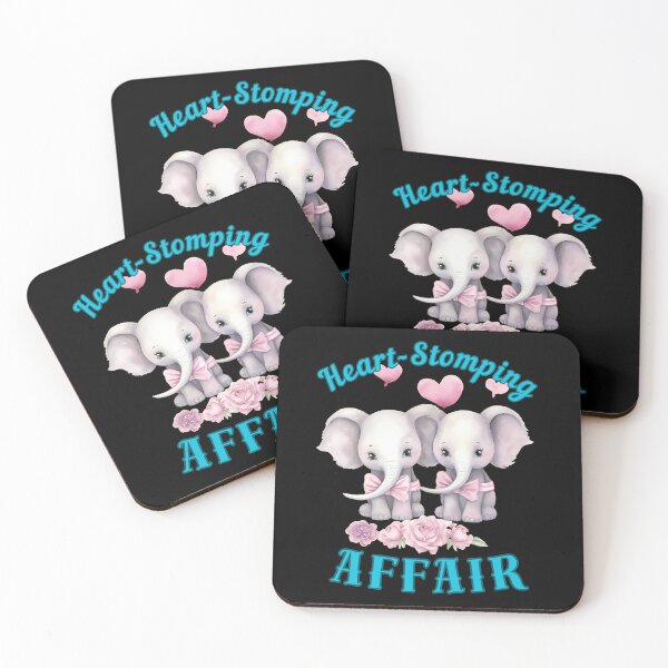 Item preview, Heart-Stomping Affair. elephant lover designed and sold by ElephantVibes.