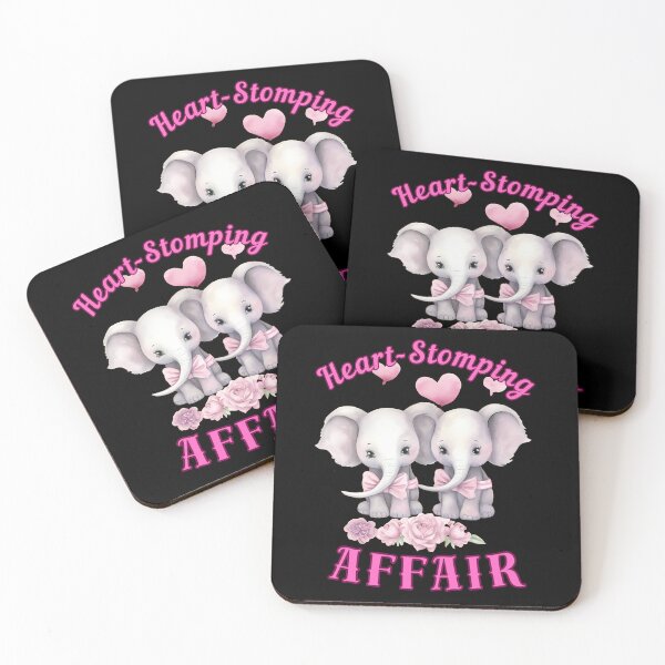 Item preview, Heart-Stomping Affair. elephant head designed and sold by ElephantVibes.