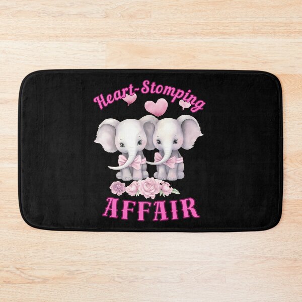 Item preview, Heart-Stomping Affair. elephant head designed and sold by ElephantVibes.