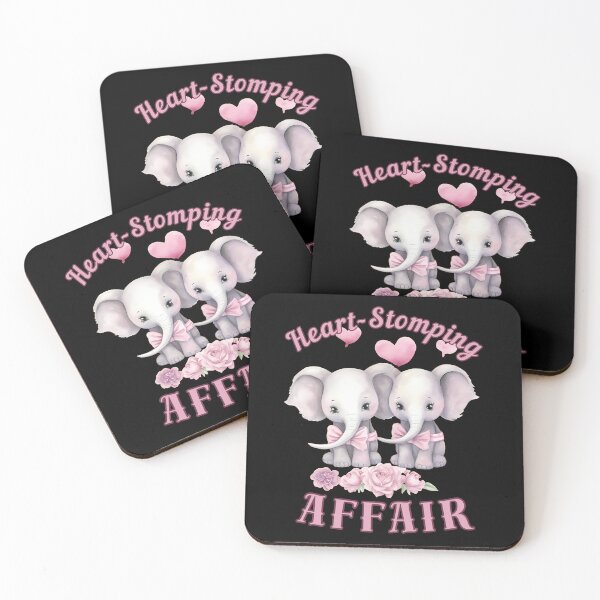 Item preview, Heart-Stomping Affair. elephant face designed and sold by ElephantVibes.