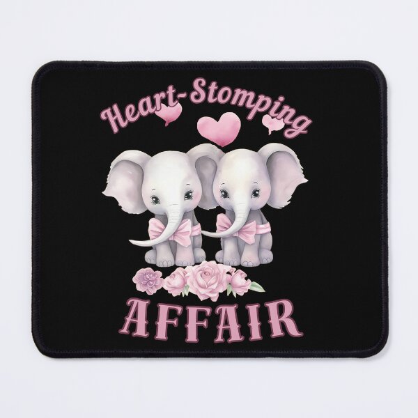 Item preview, Heart-Stomping Affair. elephant face designed and sold by ElephantVibes.