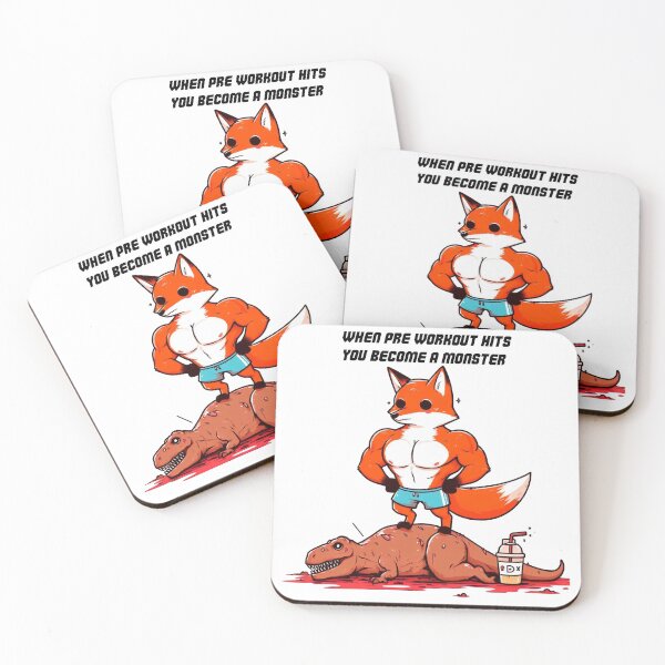 Item preview, When Pre Workout Hits: Muscle Fox designed and sold by LemuellTrends.