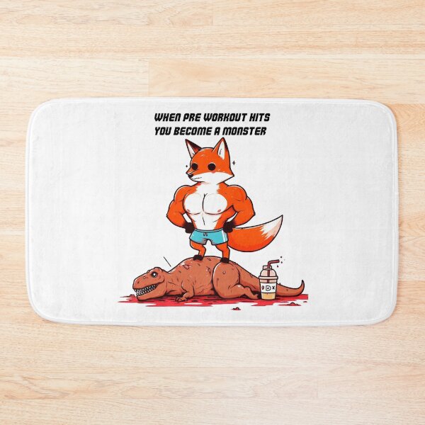 Item preview, When Pre Workout Hits: Muscle Fox designed and sold by LemuellTrends.