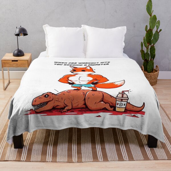 Item preview, When Pre Workout Hits: Muscle Fox designed and sold by LemuellTrends.