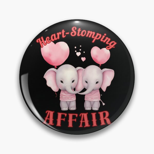 Item preview, Heart-Stomping Affair. happy elephant designed and sold by ElephantVibes.