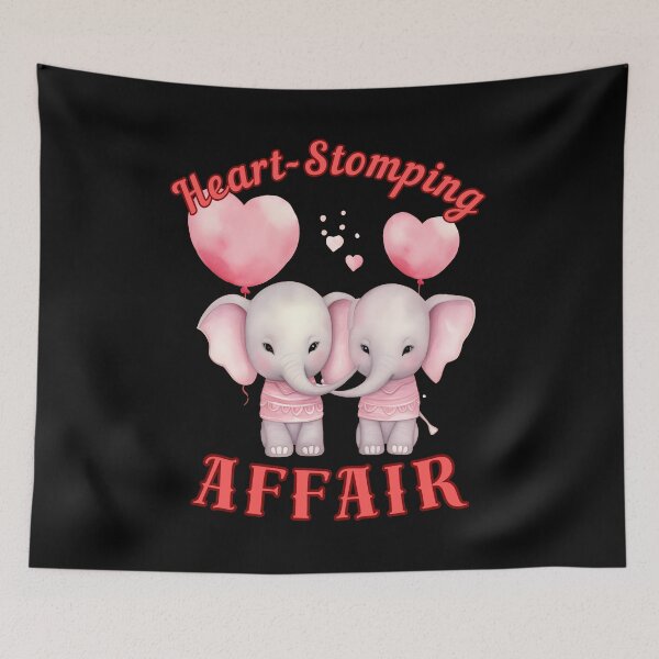 Item preview, Heart-Stomping Affair. happy elephant designed and sold by ElephantVibes.