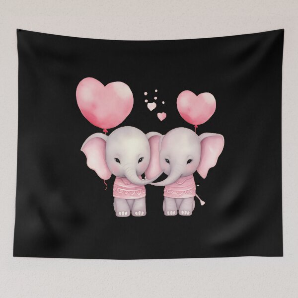 Item preview, Valentine Elephant designed and sold by ElephantVibes.