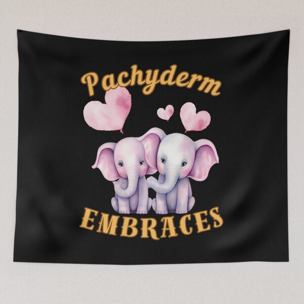 Item preview, Pachyderm Embraces. elephant lover designed and sold by ElephantVibes.