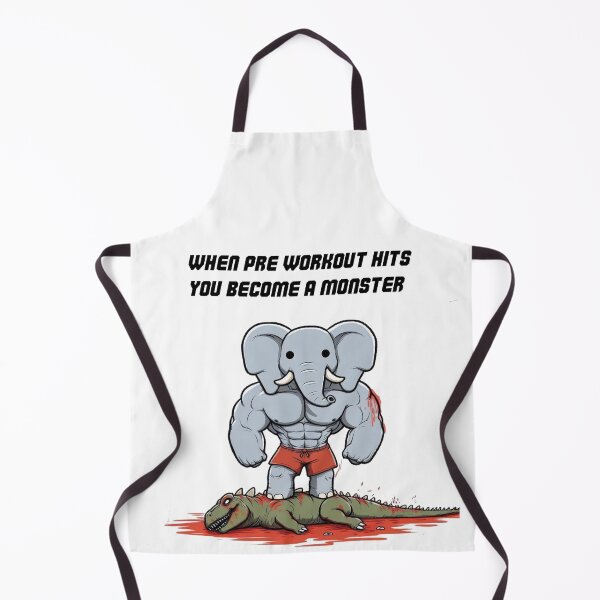 Item preview, When Pre Workout Hits: Muscle Elephant designed and sold by LemuellTrends.