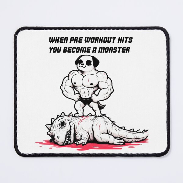 Item preview, When Pre Workout Hits: Muscle Dog designed and sold by LemuellTrends.