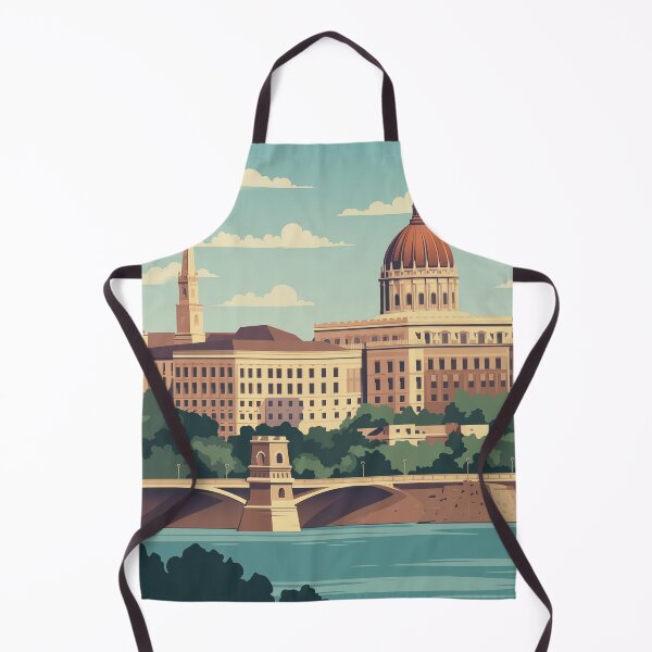 Item preview, Budapest - Buda Castle Vintage Travel Poster Retro designed and sold by artra-shop.