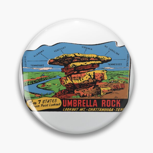 Item preview, Vintage Style Lookout Mountain Decal Design designed and sold by Decal Mania.