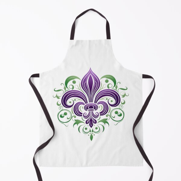 Item preview, Fleur De Lis Art | Green and Purple designed and sold by W Designs.
