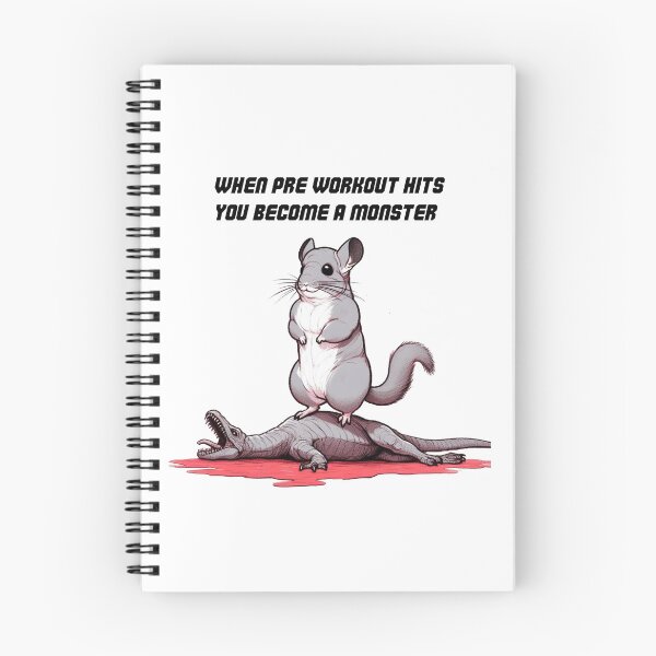 Item preview, When Pre Workout Hits: Muscle Chinchilla designed and sold by LemuellTrends.