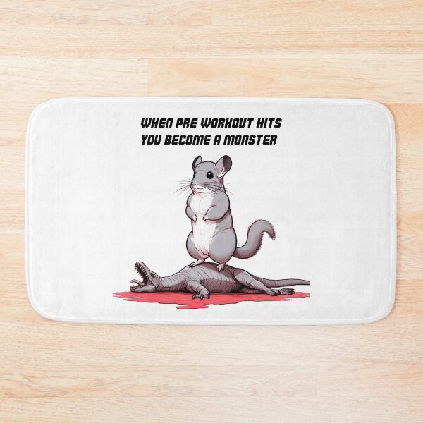 Item preview, When Pre Workout Hits: Muscle Chinchilla designed and sold by LemuellTrends.